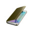 Official Samsung Galaxy S6 Edge Clear View Cover Case Gold