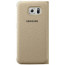 Official Samsung Galaxy S6 edge Flip Wallet Cover Gold