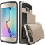 Verus Gold Galaxy S6 Edge Case Damda Card Slide Series