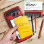 Verus Red Galaxy S6 Edge Case Damda Card Slide Series