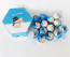 Elegant Christmas Bulbs With Ribbons Pack of 14 With Box