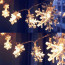 Snowflake Shape LED Christmas Lights - 10 Meters /  32 Feet
