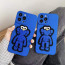 KAWS Embroidered Silicone Phone Case Cover For iPhone 16 15 14 13 12 11 X 8 7 SE Pro Max Plus