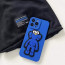 KAWS Embroidered Silicone Phone Case Cover For iPhone 16 15 14 13 12 11 X 8 7 SE Pro Max Plus
