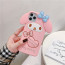 My Melody Cute 3D Silicone Phone Case Cover For For For iPhone SE 6 7 8 X 11 12 13 14 15 Pink