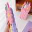 Pop It Unicorn 3D Soft Silicone Phone Case Cover For iPhone SE 6 7 8 X 11 12 13 Pink Multi-Color