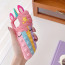 Pop It Unicorn 3D Soft Silicone Phone Case Cover For iPhone SE 6 7 8 X 11 12 13 Pink Multi-Color