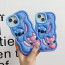 Stitch Disney 3D Soft Silicone Phone Case Cover For iPhone SE 6 7 8 X 11 12 13 14 15 16 Blue Pink