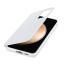 Galaxy S23FE Smart Clear View Wallet Case Cover White