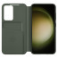 Galaxy S23+ Smart Clear View Wallet Case Cover Green