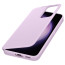 Galaxy S23+ Smart Clear View Wallet Case Cover Lavender