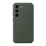 Galaxy S23 Smart Clear View Wallet Case Cover Green