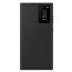 Galaxy S23 Ultra Smart Clear View Wallet Case Cover Black