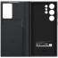 Galaxy S23 Ultra Smart Clear View Wallet Case Cover Black