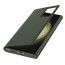 Galaxy S23 Ultra Smart Clear View Wallet Case Cover Green