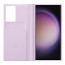 Galaxy S23 Ultra Smart Clear View Wallet Case Cover Lavender