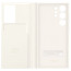 Galaxy S23 Ultra Smart Clear View Wallet Case Cover Cream