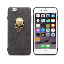 Skull Leather Case for iPhone X XS