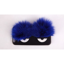 Monster Eyes Fur Leather Case for iPhone 6 6s Plus
