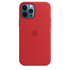 iPhone 12 Pro Max Silicone Case with MagSafe - Red