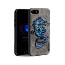 Embossed Dragon Leather Case for iPhone X XS
