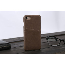 iPhone 7 / 8 Real Leather Back Pocket Card Holder Case