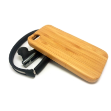 Hand Crafted Bamboo Wood Slider Case for iPhone 6 6s Plus