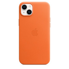 iPhone 14 Plus Leather Case with MagSafe Orange
