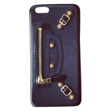 Balenciaga Leather iPhone 6 6s Case - Black