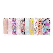 Ultra Thin Cute & Elegant Wonderland Flower Pattern iPhone 6 6s Plus 5.5 Jelly TPU Case