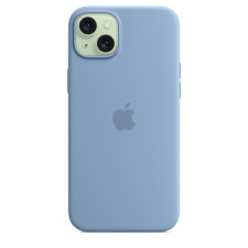 iPhone 15 Plus Silicone Case With MagSafe Winter Blue