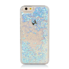 Skinnydip Glitter Liquid Hearts iPhone 6 6s Case - Blue
