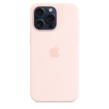 iPhone 15 Pro Max Silicone Case With MagSafe Light Pink