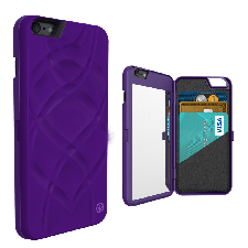 iFrogz Charisma Wallet Mirror Case for iPhone 6 6s Plus Purple
