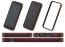 Power Support Metallic Red Flat Bumper Set for iPhone 5