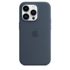 iPhone 14 Pro Silicone Case With MagSafe Storm Blue