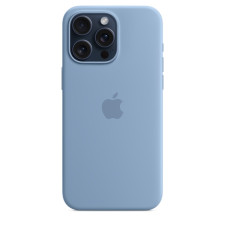 iPhone 15 Pro Max Silicone Case With MagSafe Winter Blue