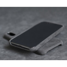Alcantara Grey Case for iPhone X XS