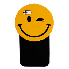 Big Yellow Happy Face Smile Silicone Case iPhone 6 6s