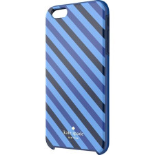 iPhone 6 Kate Spade Blue Diagonal Stripe Hybrid Hard Shell Case